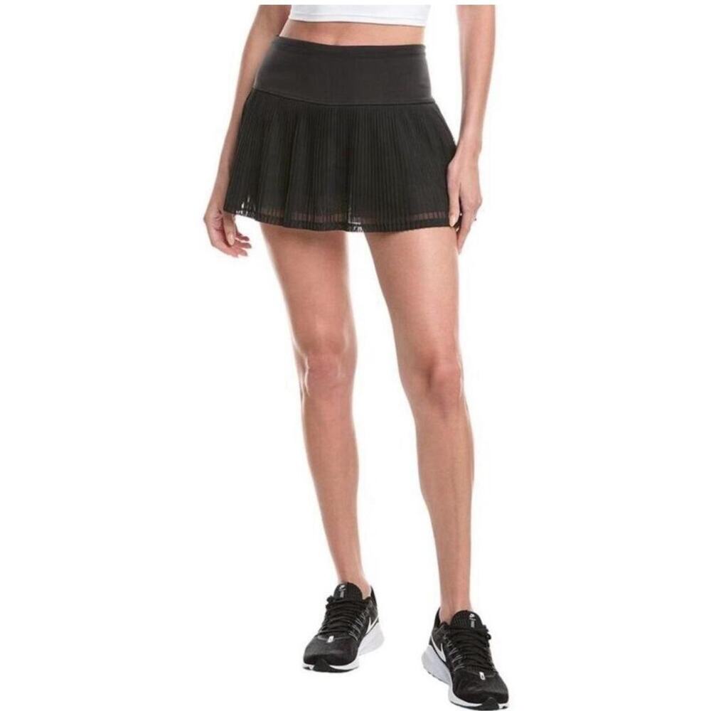 IBKUL Black Pleated Athletic Skort